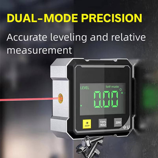 Digital Angle Finder with Laser Level, Magnetic Digital Angle Gauge
