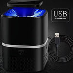 Tuzwa UV Mosquito Trap Lamp – 365nm USB Rechargeable Indoor Mosquito Catcher with 360° LED Attraction, Quiet Fan & Removable Tray
