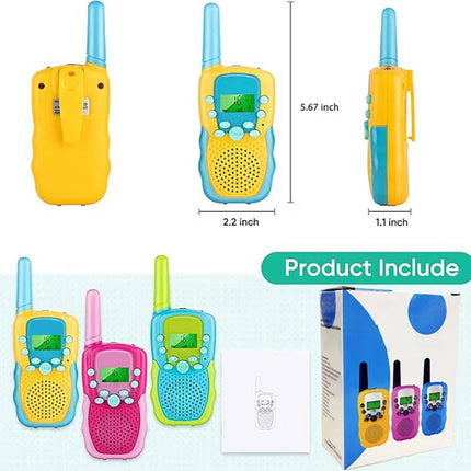 Kids Walkie Talkies 3 Pack, Children's Walkie Talkies for Ages 3 to 12 – image 7