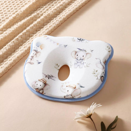 Infant Pillow for Head Support, Newborn Head Pillow with Velvet Cover