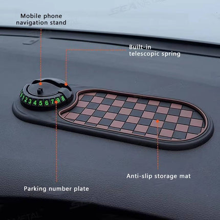 Car Phone Mounts, Dashboard Car Phone Mount with Storage Tray and Parking Number – image 8