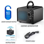 Tuzwa Ozone Generator – High-Output Odor Treatment Machine with 0–120 Min Timer, Washable Filter & Metal Housing for Unoccupied Spaces