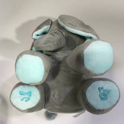 Plush Elephant Toy, Peek a Boo Toy with Singing and Flapping Ears – image 9