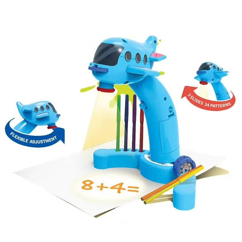 Tuzwa Kids Drawing Projector Toy – Unicorn Tracing Projector with 24 Designs, 3 Projection Modes & A5 Drawing Area
