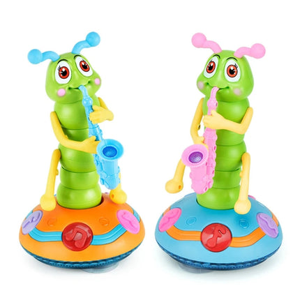 Caterpillar Toy with Saxophone, Wiggling Montessori Toy for Toddlers