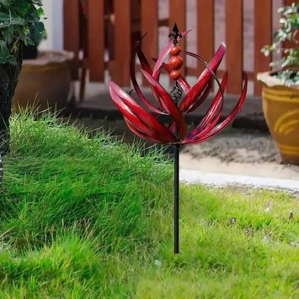 Metal Wind Spinner for Garden, Outdoor Decoration and Patio Decor with Stake – image 5