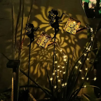 Outdoor Solar Light Fairy Garden Decorations, Fairy Lamp with Watering Can – image 5