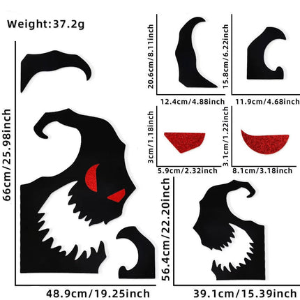 Halloween Window Clings, Scary Ghost Window Decals – image 4