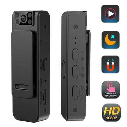 Body Camera with Night Vision, Mini Body Camera Video Recorder 1080P with Audio