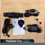 Tuzwa 4 Channel Dash Cam with WiFi & Night Vision – 1080P Front, 720P Side/Rear, 3" IPS Display, Parking Monitor, G-Sensor & Loop Recording