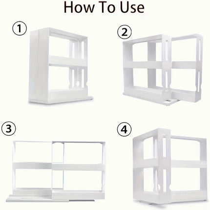 Spice Rack Organizer for Countertop, Kitchen Cabinet Organizer Holds 20 Jars