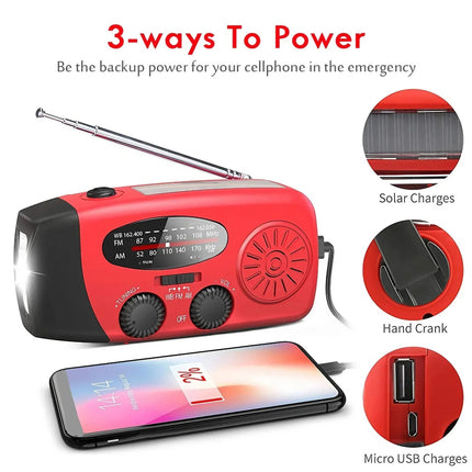 AM FM Radio, Hand Crank Emergency Radio – image 5