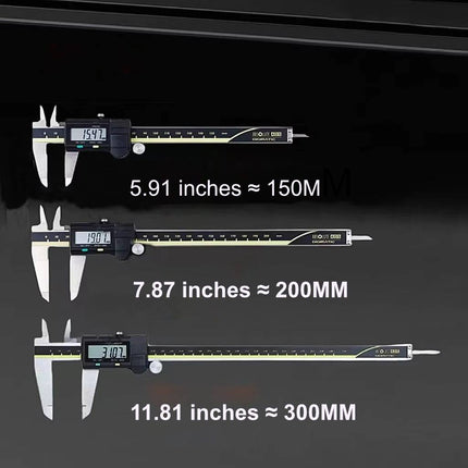 Digital Calipers, Precision Measuring Tool with Stainless Steel Jaws