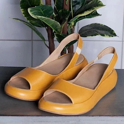 Comfort Sandals with Open Toe and Low Heel