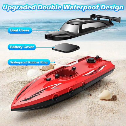 Remote Control Boat for Kids, RC Boat with Dual Motors and Twin Propellers – image 8