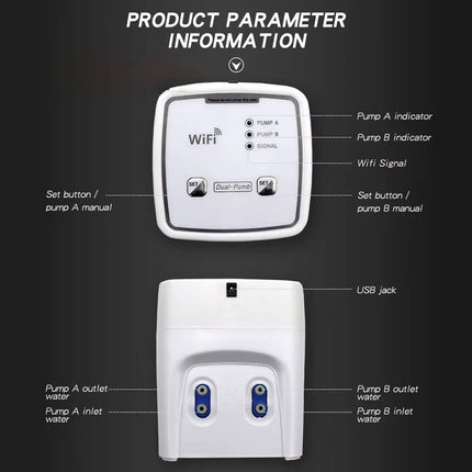 WiFi Smart Automatic Plant Waterer for 20 Pots, App Controlled Drip Irrigation System for Indoor Plants