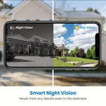 Tuzwa Wireless Video Doorbell Camera – 2.4GHz WiFi Smart Doorbell with PIR Motion Detection, HD Wide-Angle Video, Night Vision & Two-Way Audio