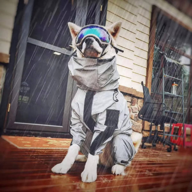 Raincoat for Dogs, Waterproof Dog Raincoat with Hood