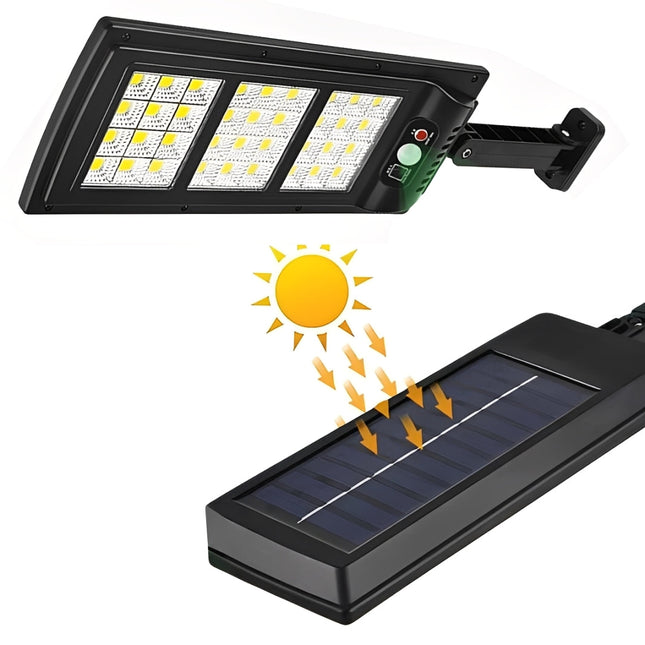 Outdoor Solar Lights, Motion Activated Outdoor Light with Remote, Solar Outdoor Wall Light for Backyard and Post