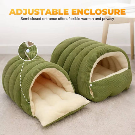 Cat Tent with Arctic Fleece Lining and Washable Cushion, Cat House for Winter or Small Dog Bed – image 7