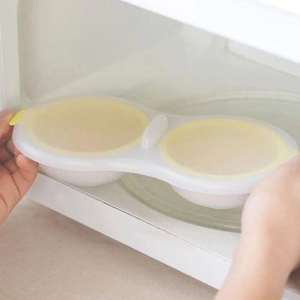 Microwave Egg Poacher, Egg Cooker for Microwave with Drain Basket