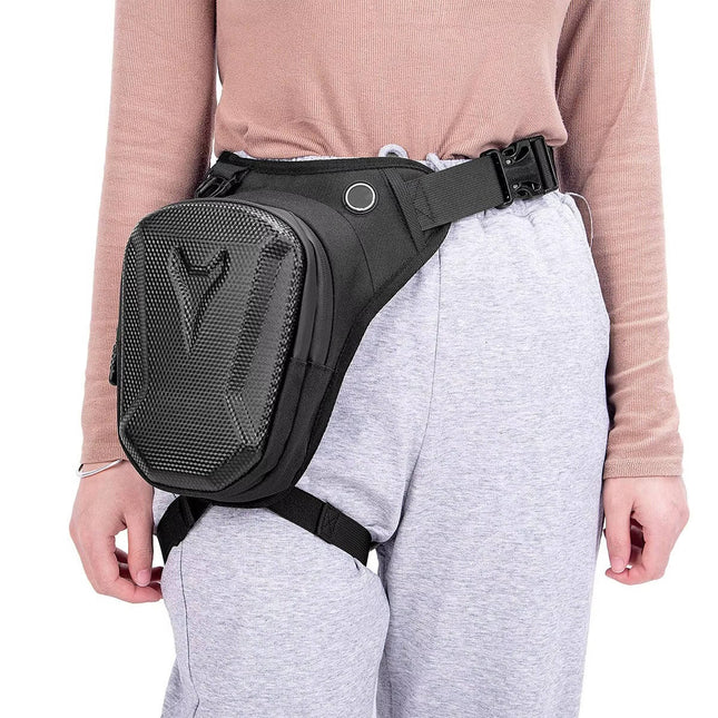 Motorcycle Leg Bag, Weatherproof Motorcycle Thigh Bag with Quick Release Buckles, Biker Leg Bag for Phone and Wallet