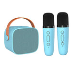 Tuzwa Portable Karaoke Machine with 2 Wireless Microphones – Bluetooth Mini Speaker, LED Lights, Voice Effects & Vocal Remover