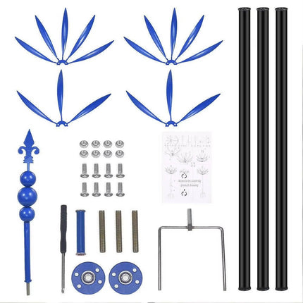 Metal Wind Spinner for Garden, Tulip Whirligig Yard Art – image 6