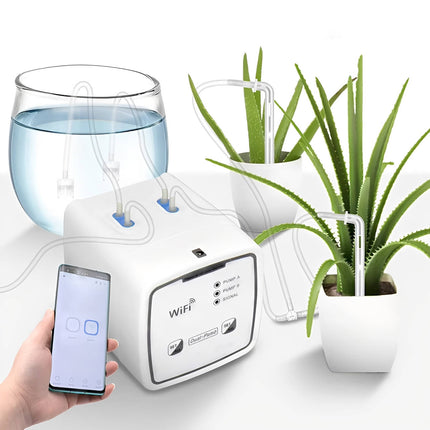 WiFi Smart Automatic Plant Waterer for 20 Pots, App Controlled Drip Irrigation System for Indoor Plants