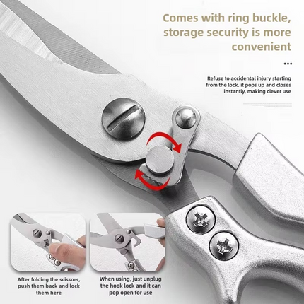 Chicken Shears for Meat and Bones, Fish Scaler and Bottle Opener – image 7