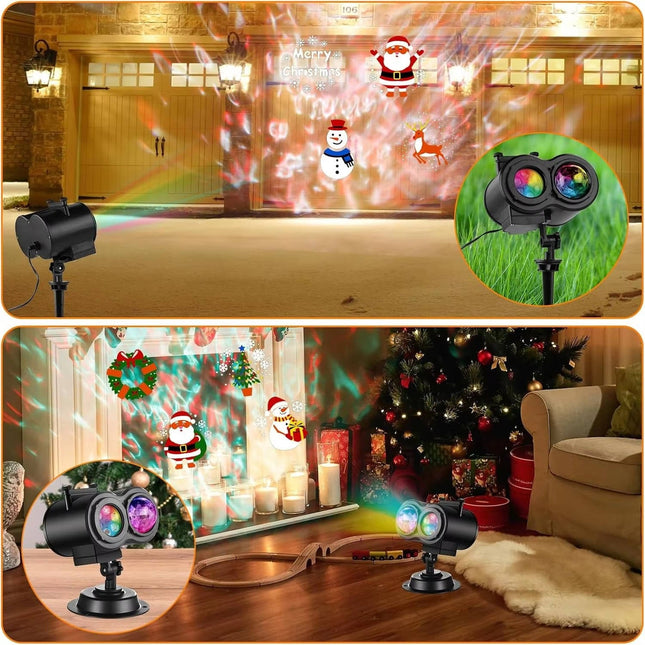 Outdoor Christmas Lights Projector, Christmas Projector Lights with Remote