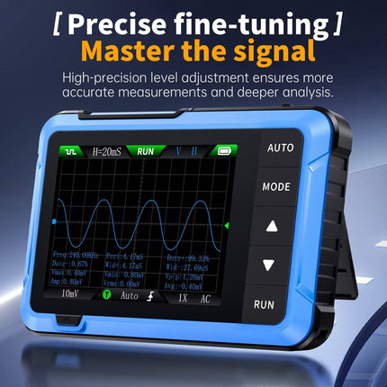 Portable Digital Oscilloscope with Signal Generator, Handheld Oscilloscope with Probe for Electronics Testing (2)