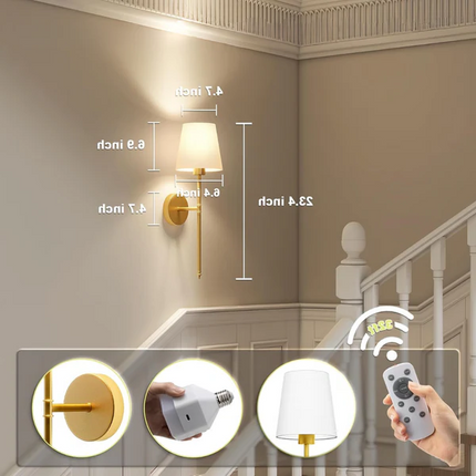 Wall Sconces for Bedroom, Rechargeable Stick On Wall Light in 12 Colors – image 9