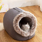 Cat Bed Cave for Indoor Cats, Covered Cat Cave Bed with Insulated Plush Lining, Warm Winter Pet Bed for Small Dogs