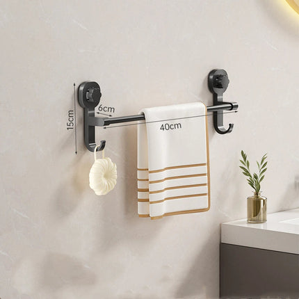Bathroom Towel Racks, Wall Mounted Towel Rack No Drill