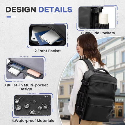 Travel Backpack with Vacuum Compression, Waterproof Travel Backpack – image 10