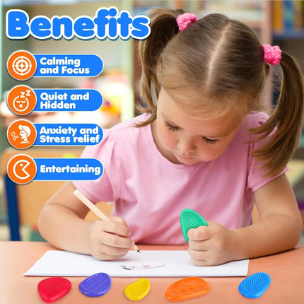 Fidget Toys for Adults and Kids, Silicone Sensory Toys