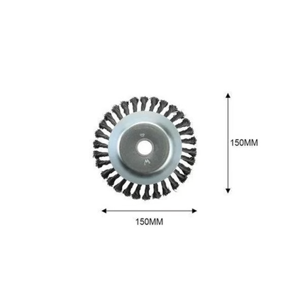 Weed Trimmer Blade Steel Wire Wheel, Grass Trimmer Blade for Bush Clearing – image 5