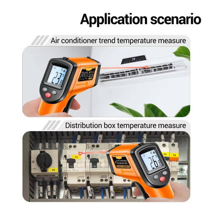 Infrared Thermometer Gun, Non Contact Laser Thermometer with Backlit LCD – image 9