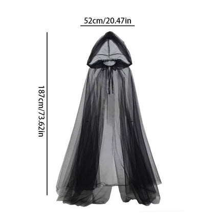 Witch Costume Tulle Cape, Vampire Cape for Cosplay and Party – image 6