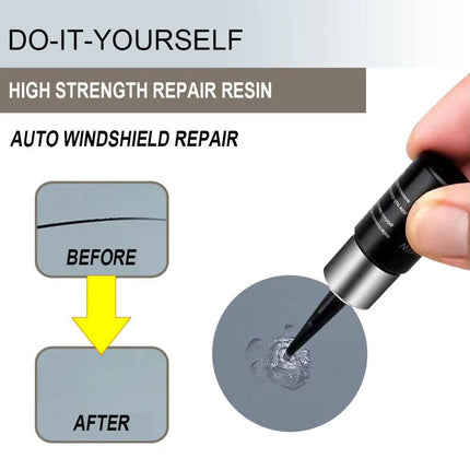 Windshield Repair Kit for Cracks and Chips, Auto Glass Repair Kit