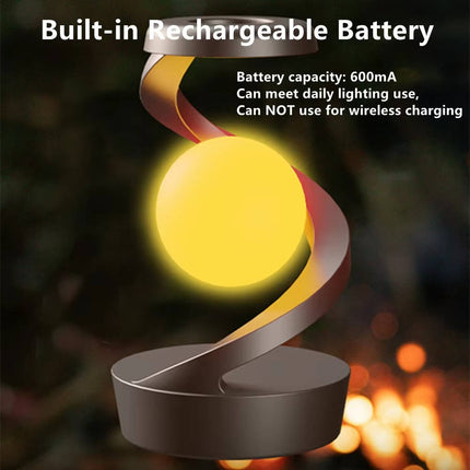 Levitating Moon Lamp with Wireless Charging, RGB Color Changing Mood Lamp