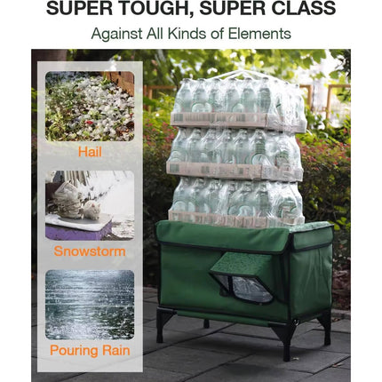 Heated Outdoor Cat House for Winter, Waterproof Feral Cat House – image 4