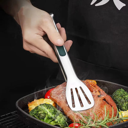 Kitchen Tongs, Non Slip Salad Tongs with Scalloped Tips