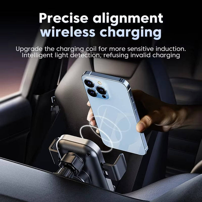 Car Phone Holder with Wireless Charger, Phone Holder for Car Dashboard