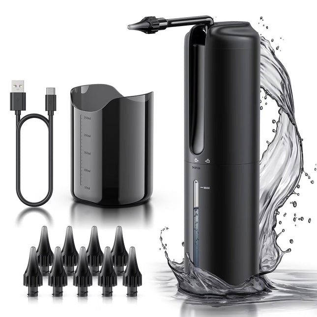 Ear Cleaner Wax Remover, Rechargeable Water Ear Cleaner with 4 Modes, Waterproof Earwax Removal Kit with 2 Tip Sizes