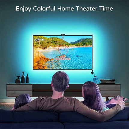 TV Backlight LED Strip Lights for TV 55 to 75 Inch with Screen Color Sync, RGBIC LED Strip Lights with Remote and – image 12