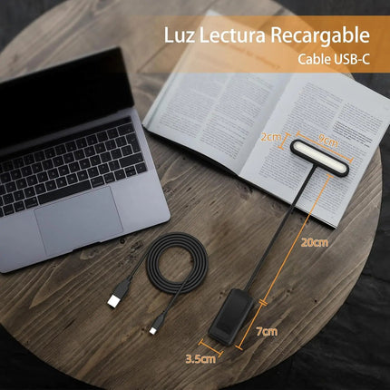 Book Light for Reading in Bed, LED Reading Light with 3 Color Modes