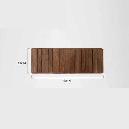 Solid Wood Wall-Mounted Coat Rack, No Drill Hook Rail, 4 or 6 Hooks, Light or Dark, Entryway Organizer