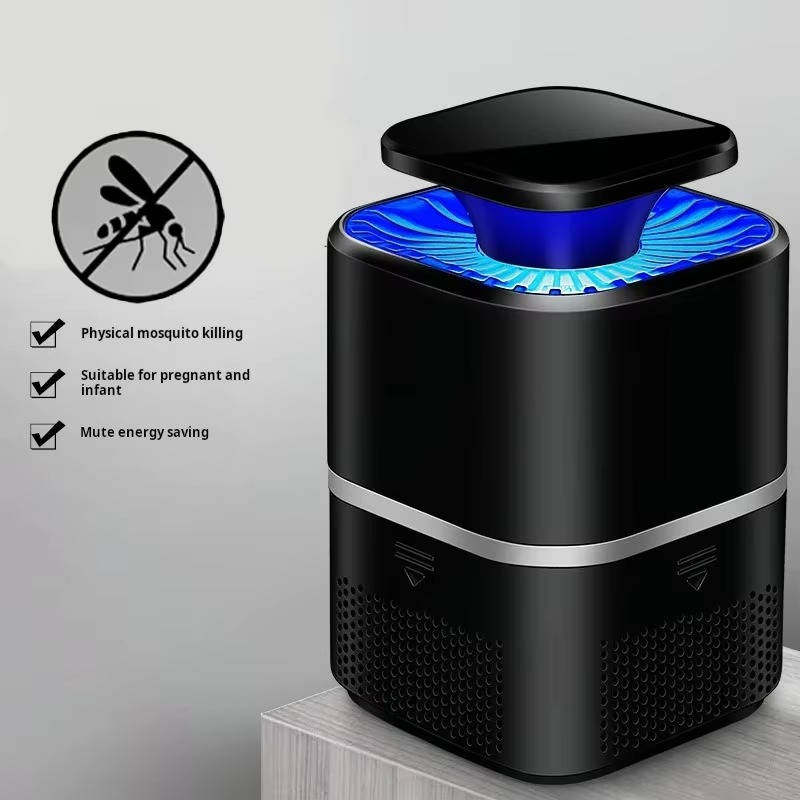 Tuzwa UV Mosquito Trap Lamp – 365nm USB Rechargeable Indoor Mosquito Catcher with 360° LED Attraction, Quiet Fan & Removable Tray